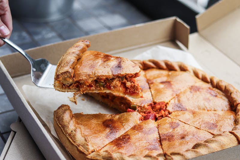 Garden Veggie Deep Dish Pizza